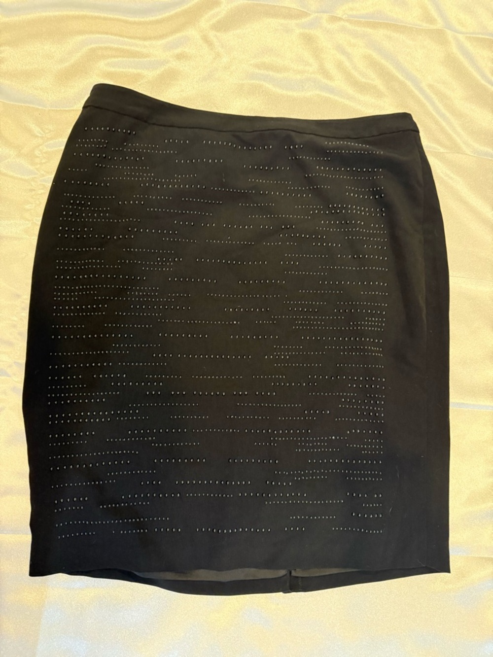Calvin Klein Black Studded Pencil Skirt